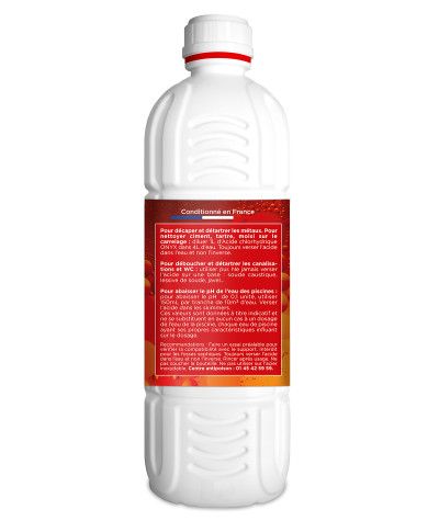 Acide Chlorhydrique 23% - 1L Onyx recommandations d'utilisation