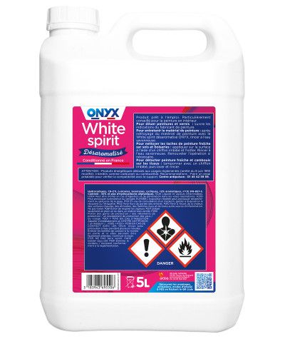 White Spirit Désaromatisé - 5L Onyx recommandations d'utilisation