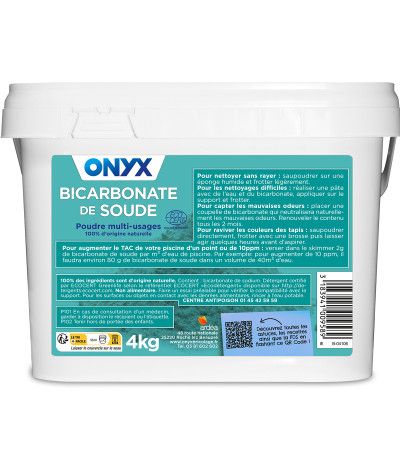 Bicarbonate de Soude - 4kg Onyx recommandations d'utilisation