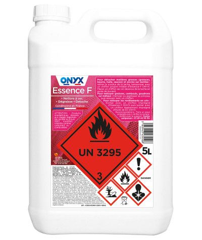 Essence F - 5L Onyx recommandations d'utilisation