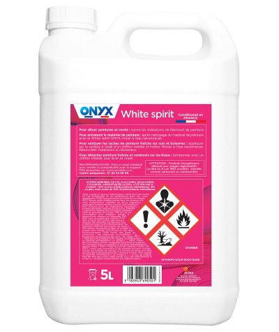 White Spirit - 5L Onyx recommandations d'utilisation