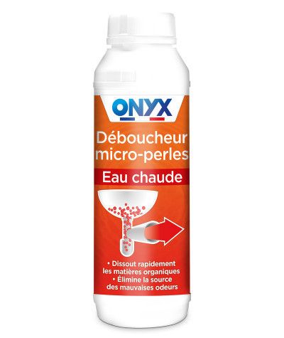 Déboucheur Micro-Perles Eau Chaude - 500g Onyx