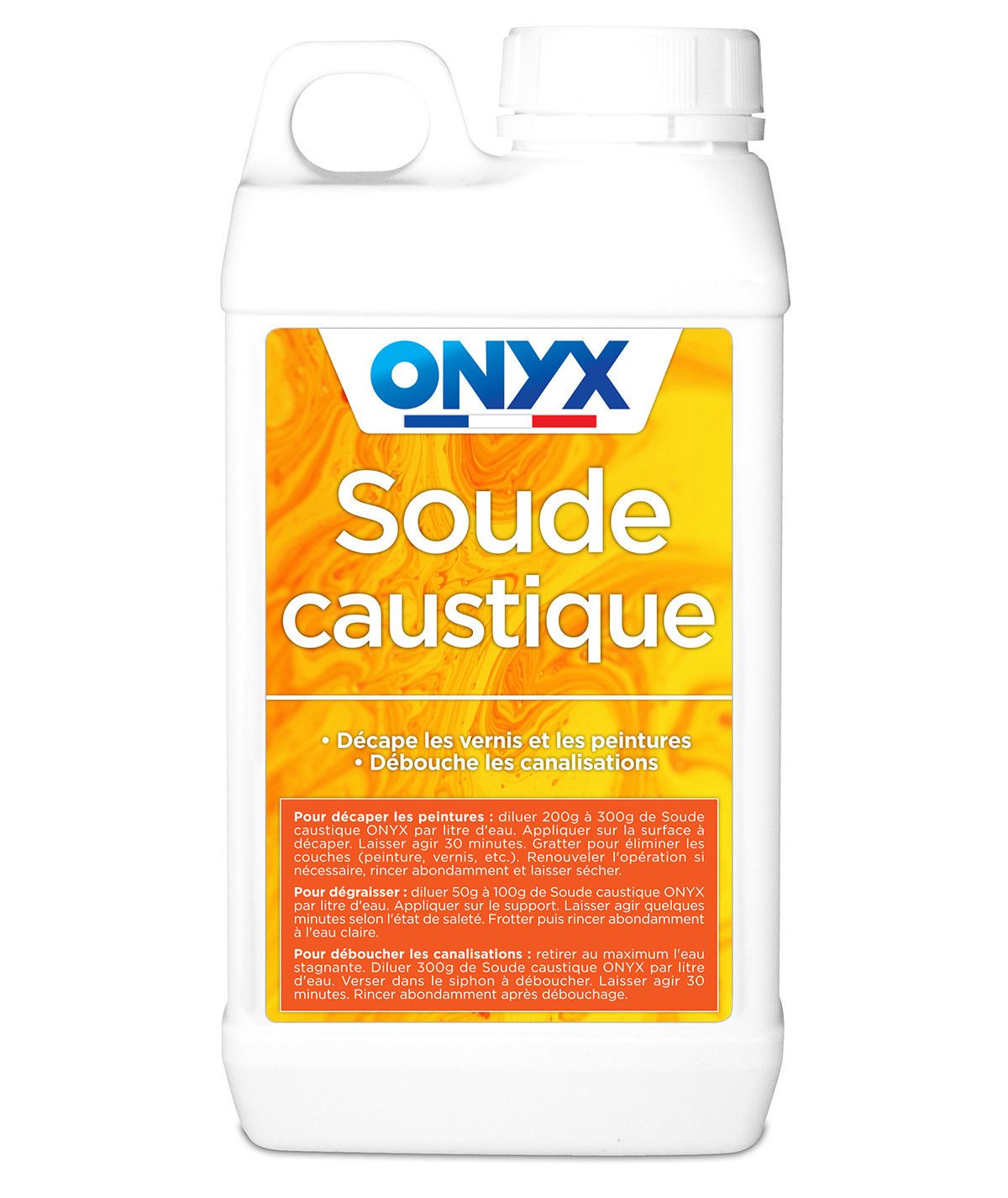 Soude Caustique - 1kg Onyx