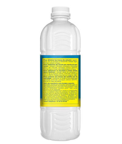 Acide Citrique Citron - 1L Onyx recommandations d'utilisation